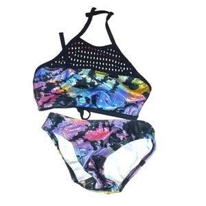 Cruz fashionably ever after Kids high neck bikini Size 3T